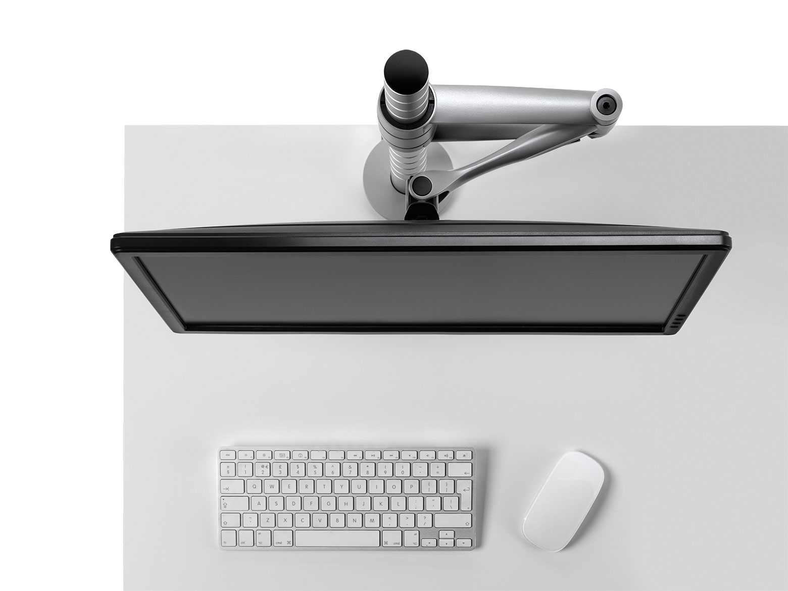 办公辅件|显示器支架|办公家具|华体会体育官方在线官网家具|Wishbone 台面显示屏（立柱）支架